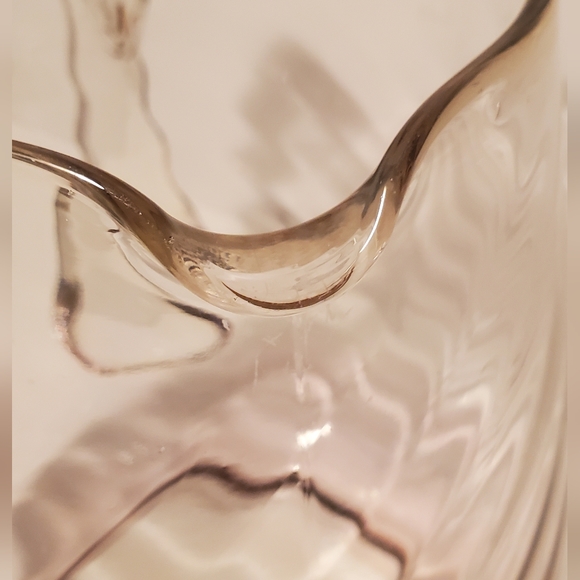 RIDGE PINK SWIRLED GLASS PITCHER vintage - Picture 6 of 7